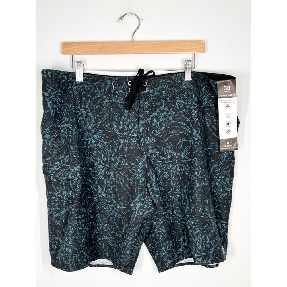 NWT O’Neill Hyperfreak Heat Burst Above The Knee 19” Board Shorts 38